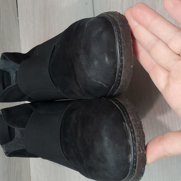 Stuart Weitzman Womens Leather Luxury Comfort ankle fur shoes boots sz 8 - Picture 7 of 14